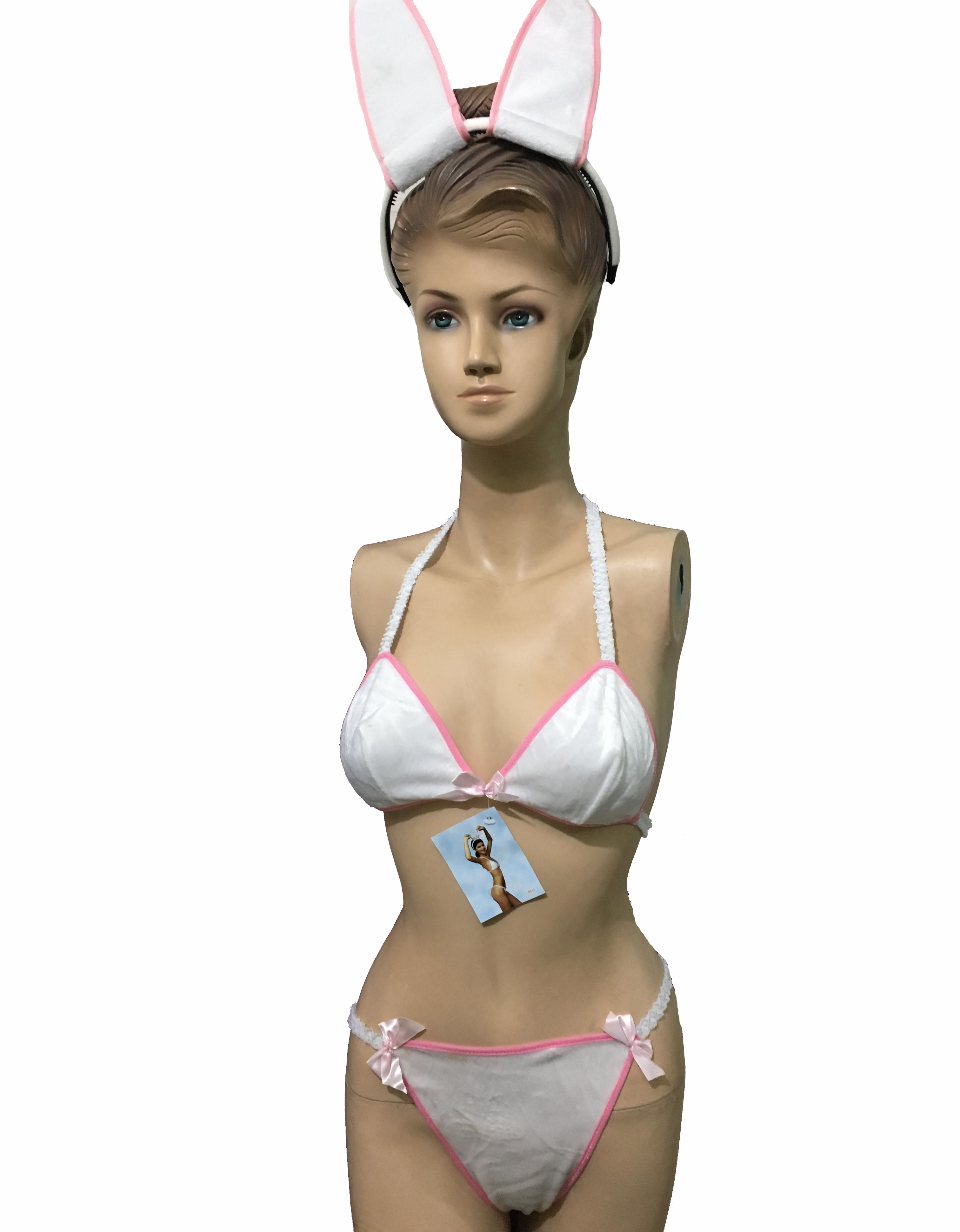 Bunny Costume Bra-Panty set with Hair Band