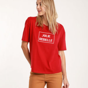 PIMKIE (European Brand) Red T-Shirt JOLIE REBELLE